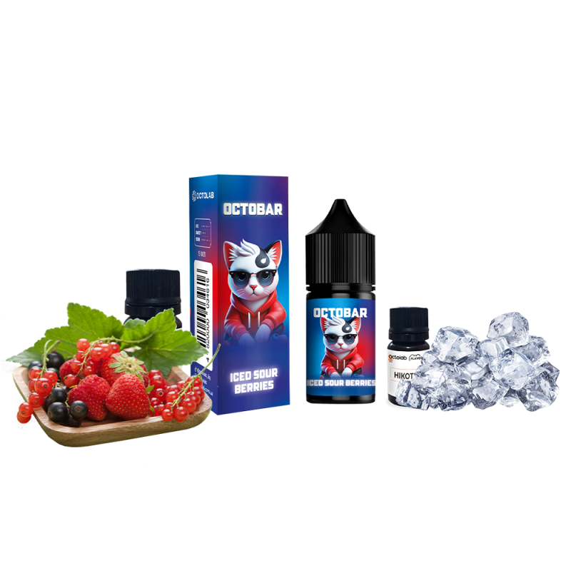 Набор для самозамеса Octobar NFT Iced Sour Berries (Кислые Ягоды Лёд, 50 мг, 10 мл)