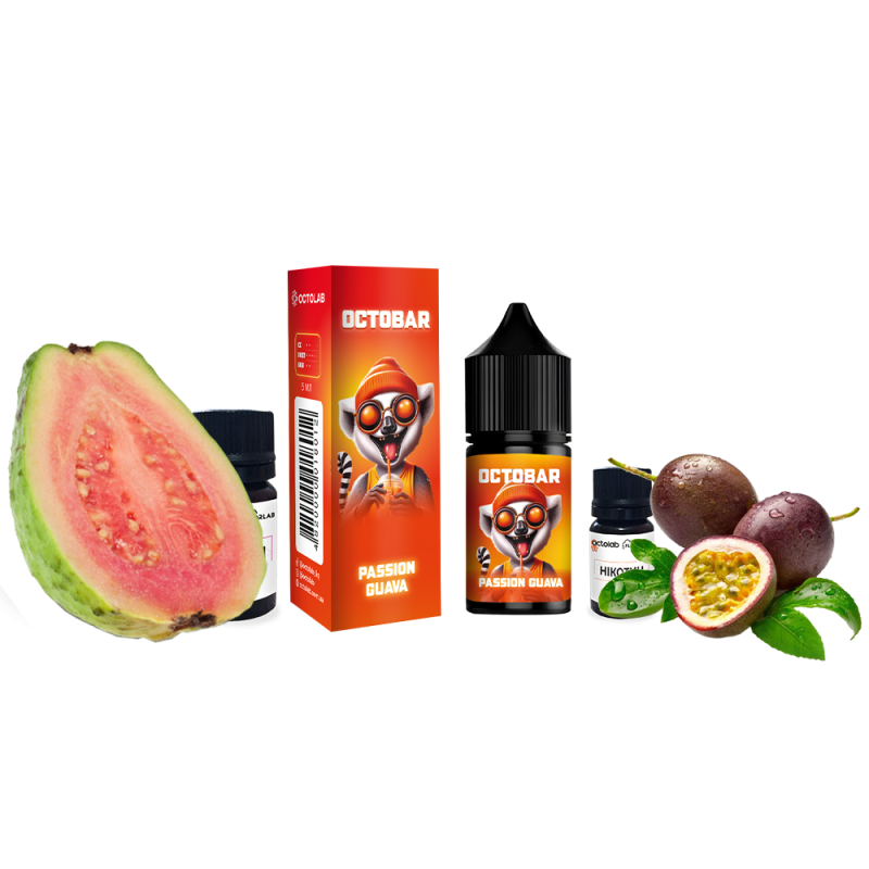 Набор для самозамеса Octobar NFT Passion Guava (Маракуйя Гуава, 50 мг, 10 мл)