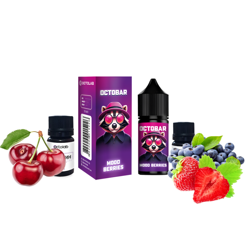 Набор для самозамеса Octobar NFT Mood Berries (Ягоды, 50 мг, 30 мл)