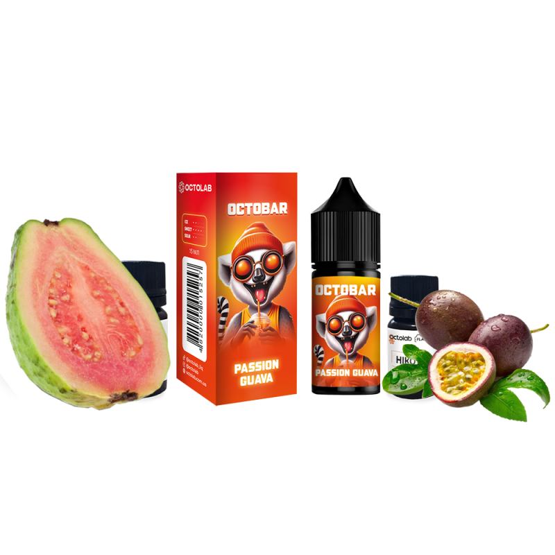 Набор для самозамеса Octobar NFT Passion Guava (Маракуйя Гуава, 50 мг, 30 мл)