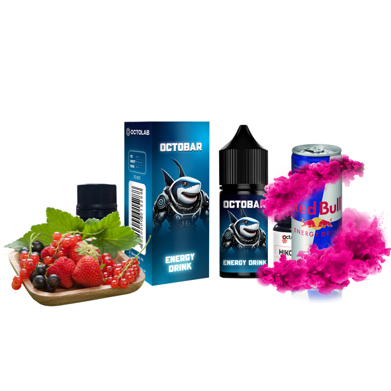 Набор для самозамеса Octobar NFT HARD Energy Drink (Энергетик, 65 мг, 30 мл)