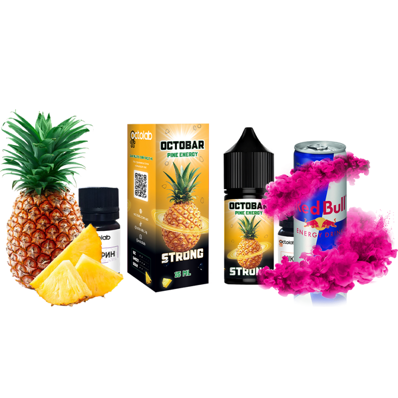 Набор для самозамеса Octobar Strong Pine Energy (Ананас Энергетик, 50 мг, 30 мл)