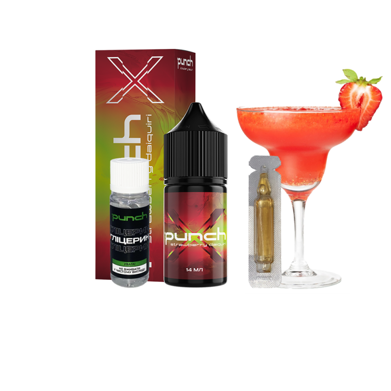 Набор для самозамеса Punch X Strawberry Daiquri (Клубничный Дайкири, 50 мг, 30 мл)