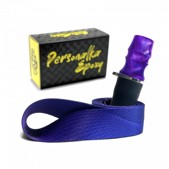 Персональный мундштук Personalka Epoxy Sakura (Фиолетовый с чёрным)