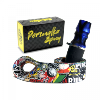 Персональный мундштук Personalka Epoxy Sakura (Тёмно-синий)