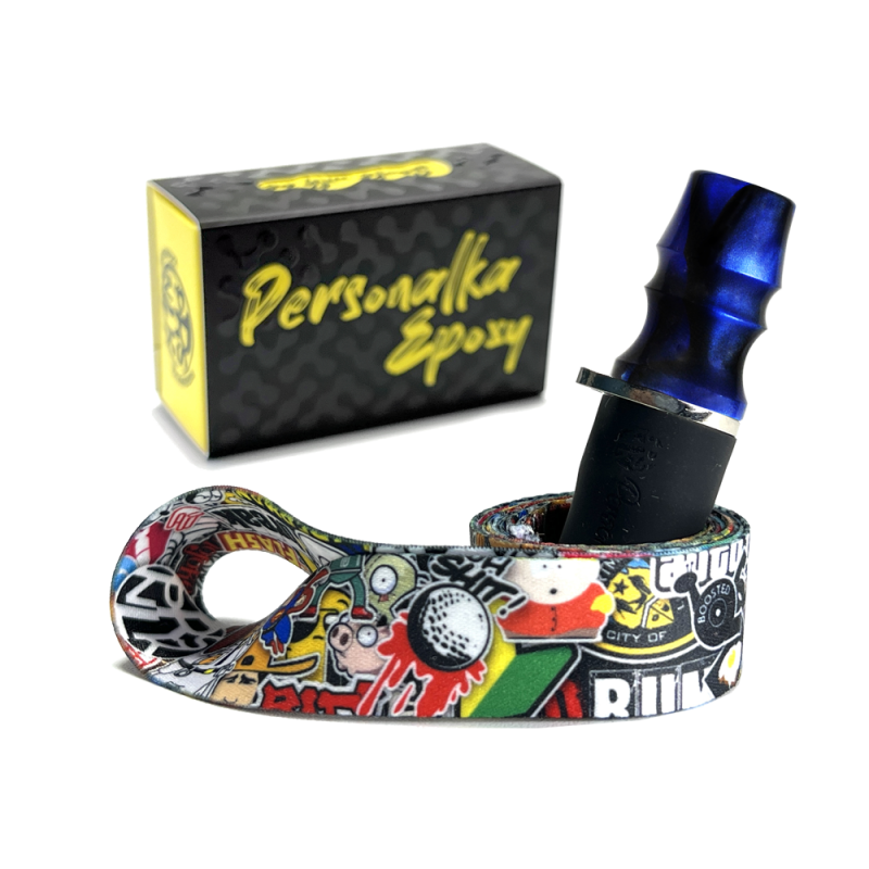 Персональный мундштук Personalka Epoxy Sakura (Тёмно-синий)