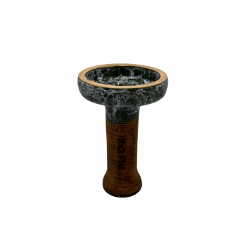 Глиняна чаша 2x2Hookah Flat Dark Green Black (Темно-зелена з чорним)