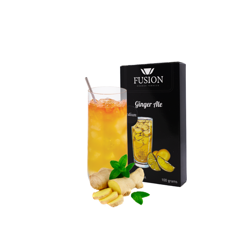Табак Fusion Medium Ginger Ale (Имбирный Эль, 100 г)
