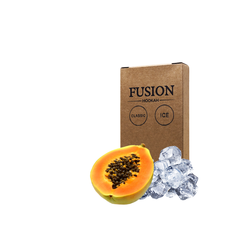 Табак Fusion Classic Ice Papaya (Папайя Лёд, 100 г)