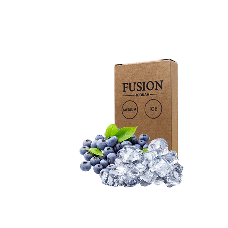 Табак Fusion Medium Ice Blueberry (Черника Лёд, 100 г)