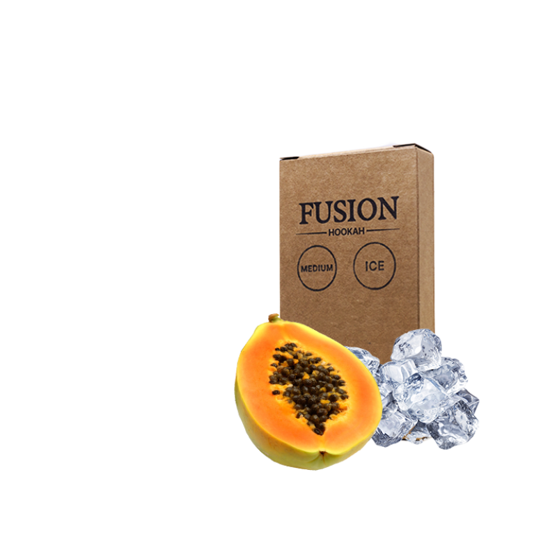 Табак Fusion Medium Ice Papaya (Папайя Лёд, 100 г)