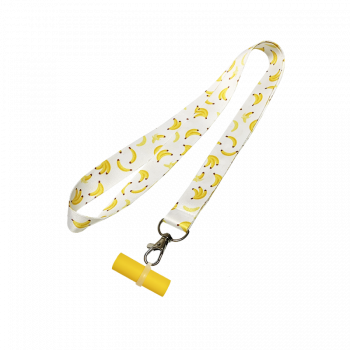 Персональный мундштук силиконовый Personalka Bananas (Бело-жёлтый)