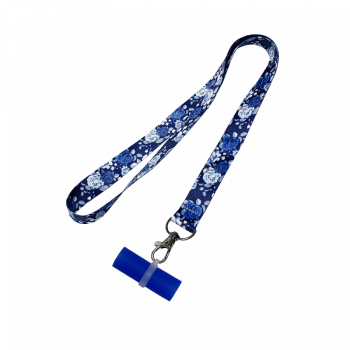 Персональный мундштук силиконовый Personalka Blue Rose (Синий)