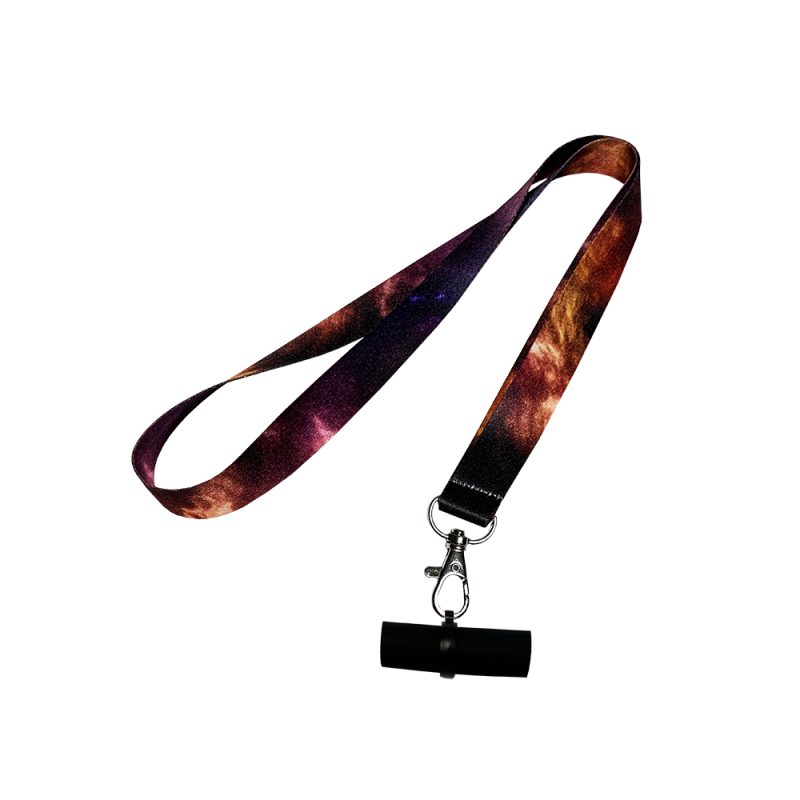 Персональный мундштук силиконовый Personalka Space (Чёрно-оранжевый)