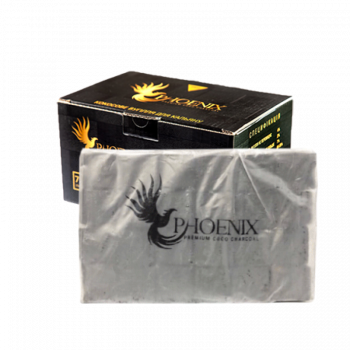 Кокосовий вугіл для кальяну Phoenix (1 кг, 72 шт, р25, без коробки)