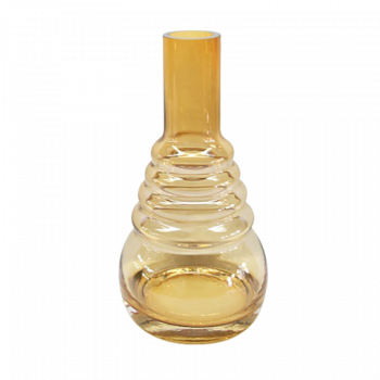 Колба для кальяна Amy Click Yellow Coffee (Кофейная прозрачная)