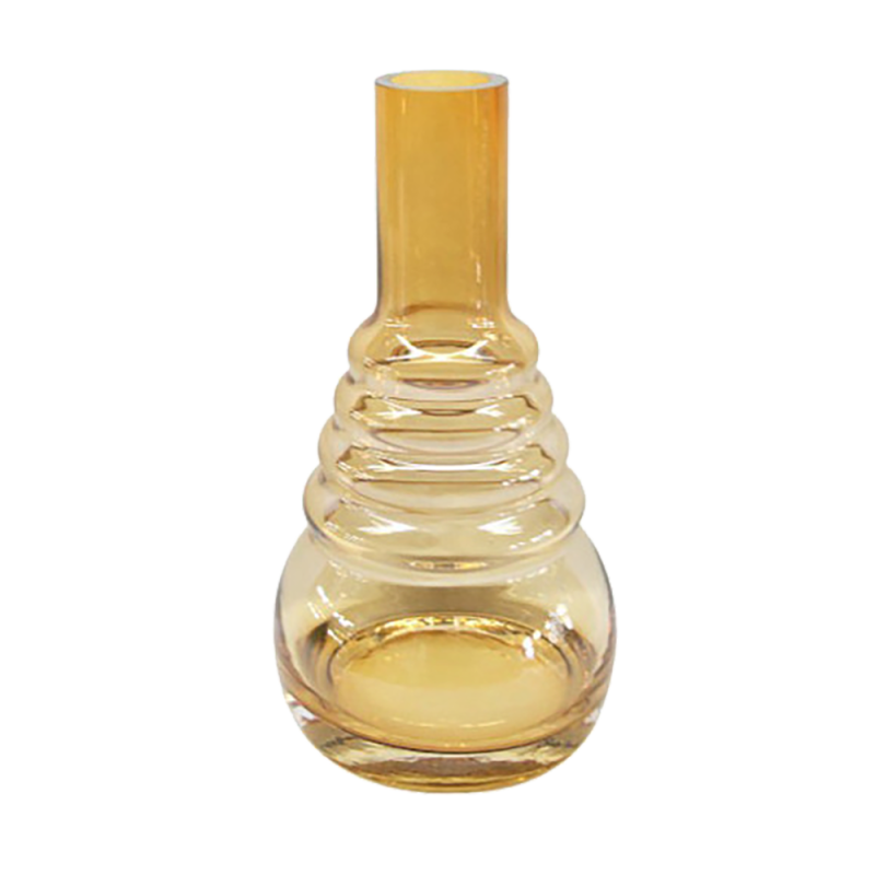 Колба для кальяна Amy Click Yellow Coffee (Кофейная прозрачная)