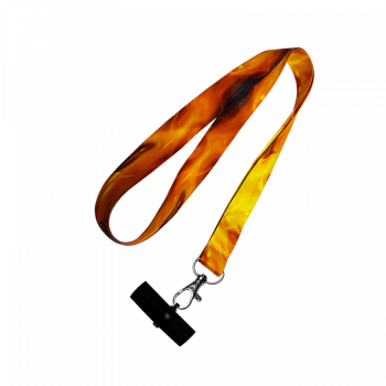 Персональный мундштук силиконовый Personalka Fire (Оранжево-чёрный)