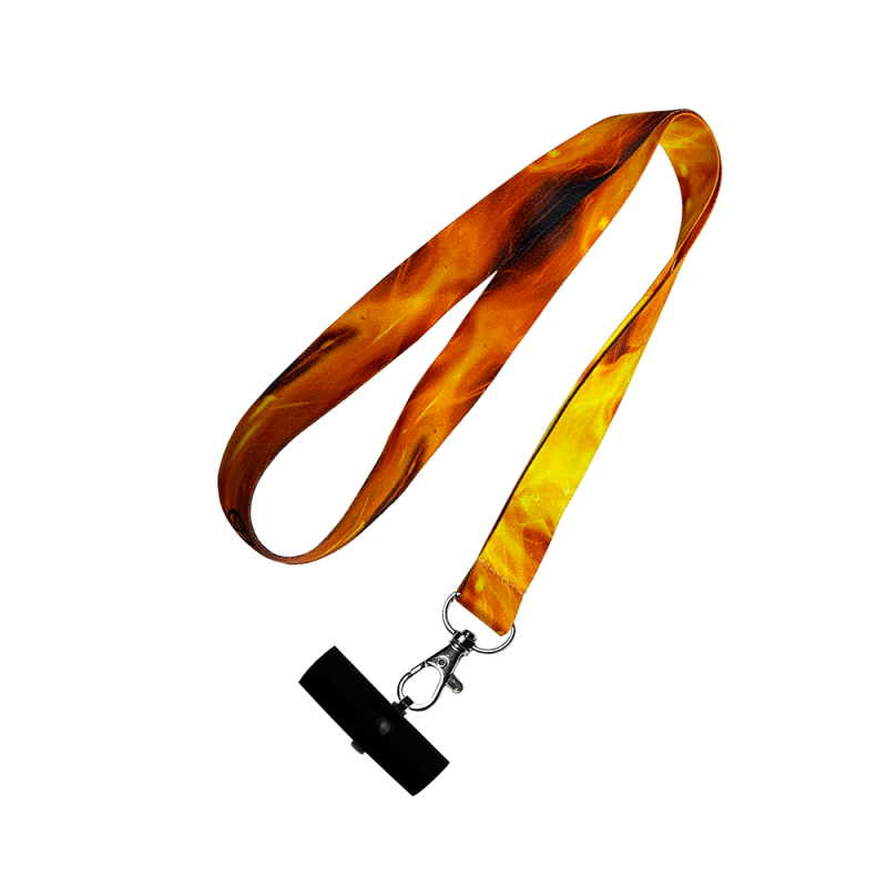 Персональный мундштук силиконовый Personalka Fire (Оранжево-чёрный)