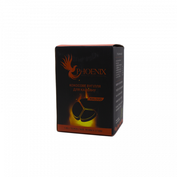 Кокосовий вугіл для кальяну Phoenix Kaloud (1 кг, 72 шт, сегмент)