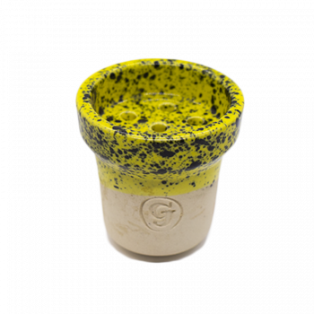 Глиняная чаша GrynBowls Accent White Yellow (Желтая)
