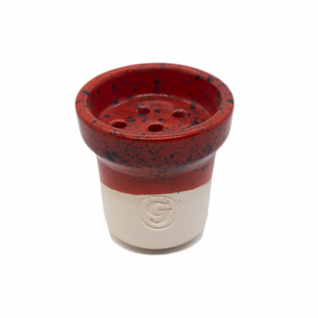 Глиняная чаша GrynBowls Accent White Red (Красный)