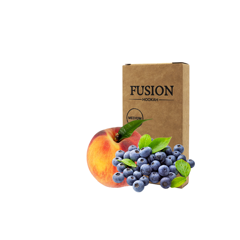 Табак Fusion Medium Blueberry Peach (Черника Персик, 100 г)