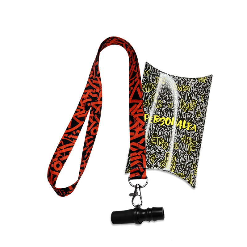 Персональный мундштук из полиацетали Personalka Poly Graffiti Red (Красное Граффити)