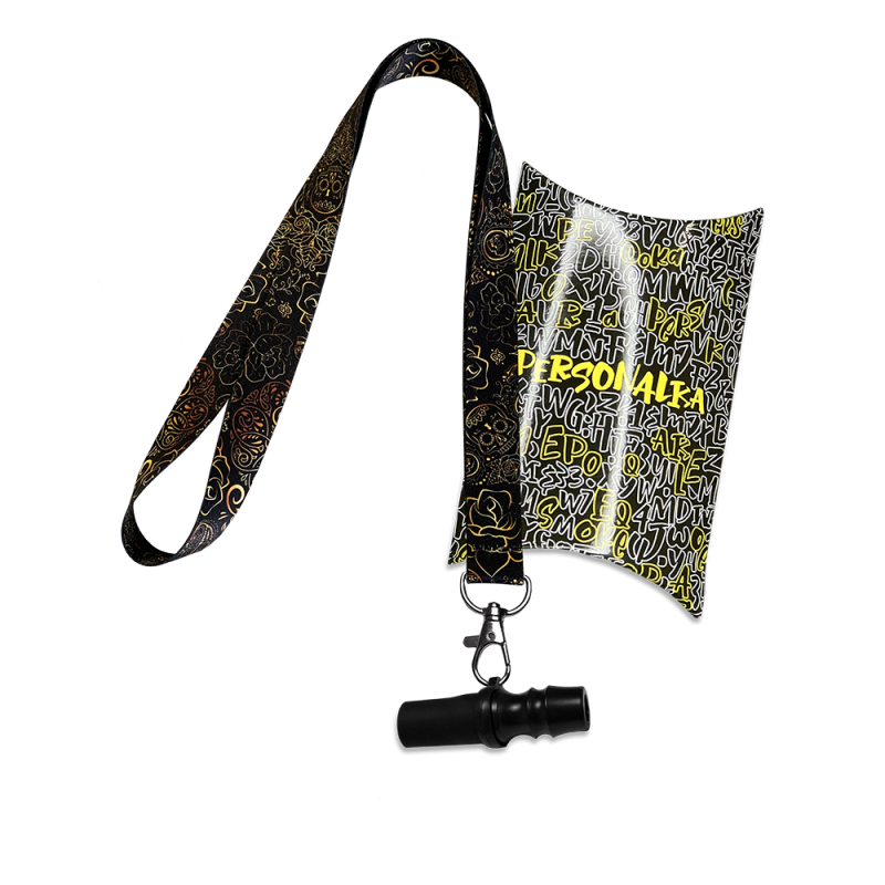 Персональный мундштук из полиацетали Personalka Poly Gold Ornament (Золотой Узор)