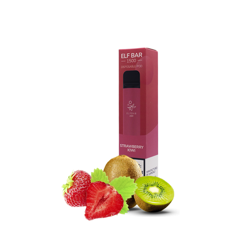 Elf Bar 1500 Strawberry Kiwi (Клубника Киви) Одноразовый POD