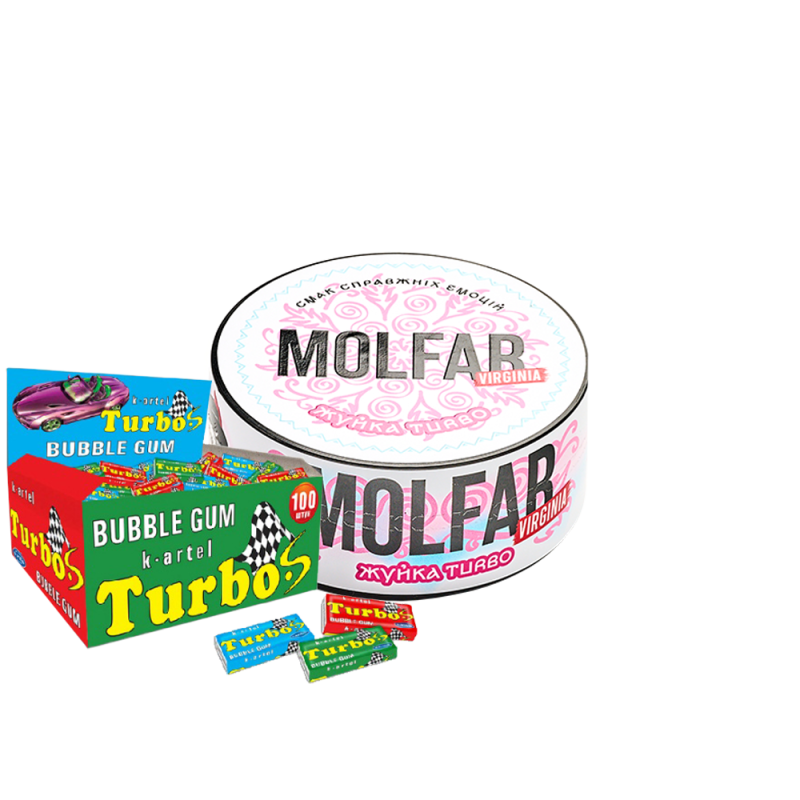 Табак Molfar Virginia Line Жвачка Turbo (Жвачка Турбо, 100 г)