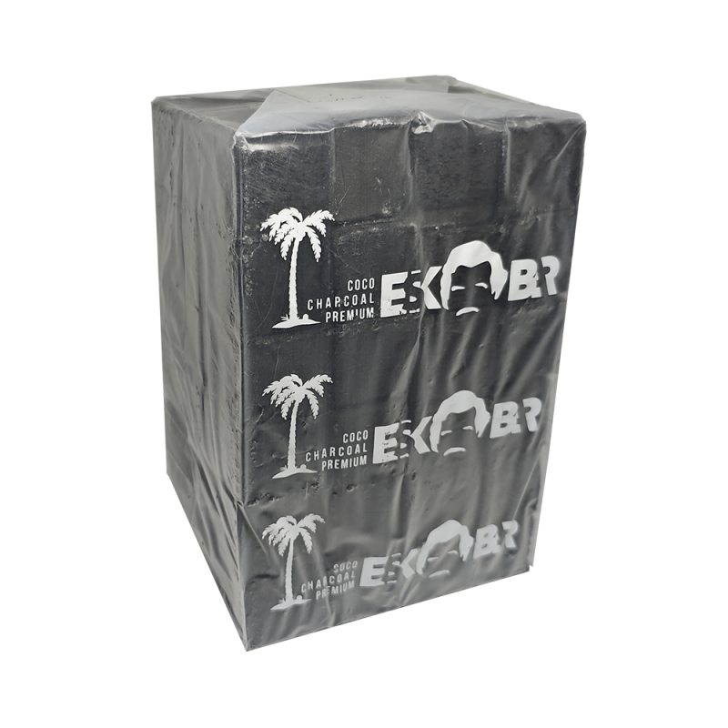 Кокосовый уголь для кальяна Eskobar (1 кг, 72 шт, р25, без коробки)