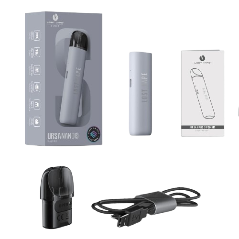 Lost vape Ursa Nano S Pod 800 Lemon Yellow (Жёлтый, с картриджем) Многоразовый POD