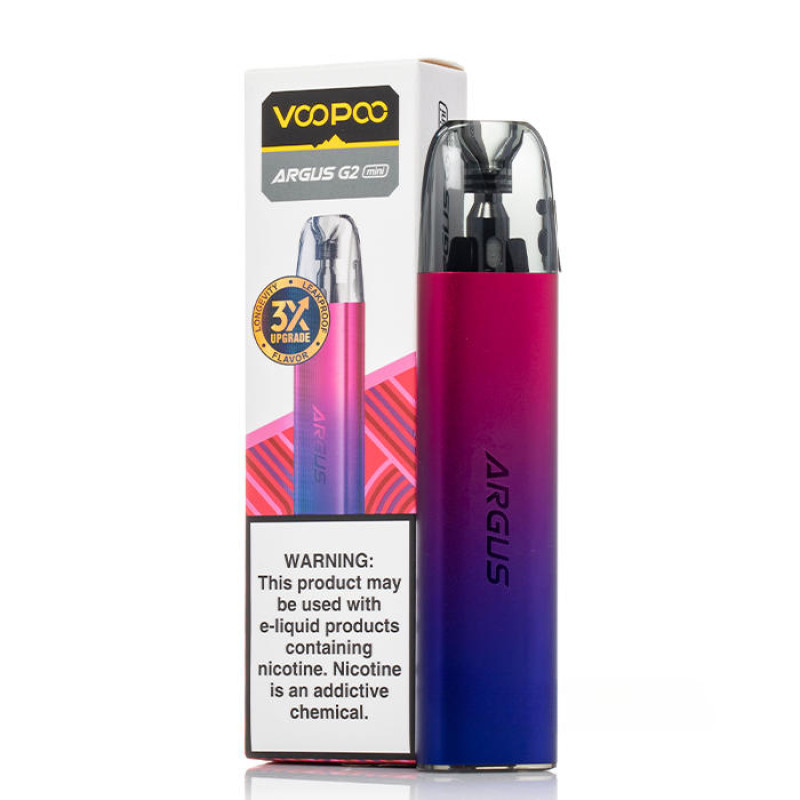 Voopoo Argus G2 Mini Pod Kit 1200 Violet Red (Фиолетово-красный, с картриджем) Многоразовый POD