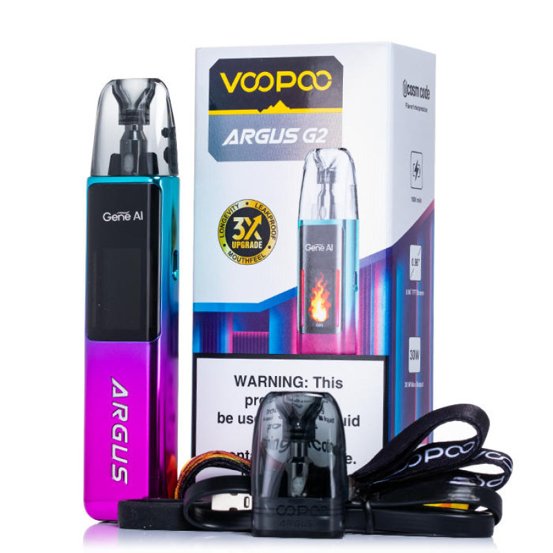 Voopoo Argus G2 Pod Kit 1000 Space Grey (Серый, с картриджем) Многоразовый POD